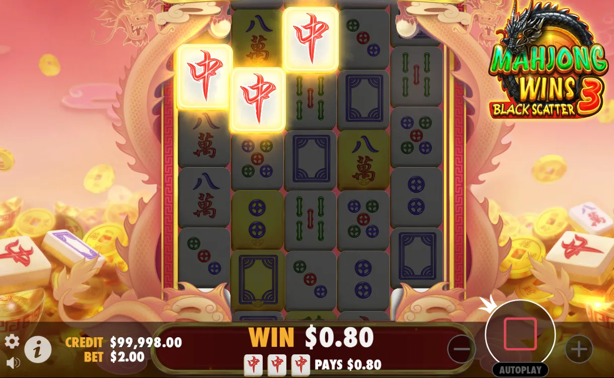 Mahjong Wins 3 Black Scatter demo